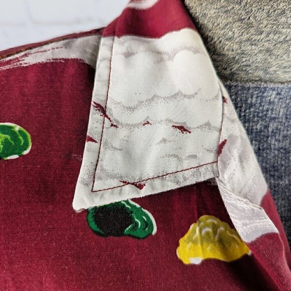 Vintage Kennington Ltd Red/Green Hawaiian Shirt M - Picture 4 of 11